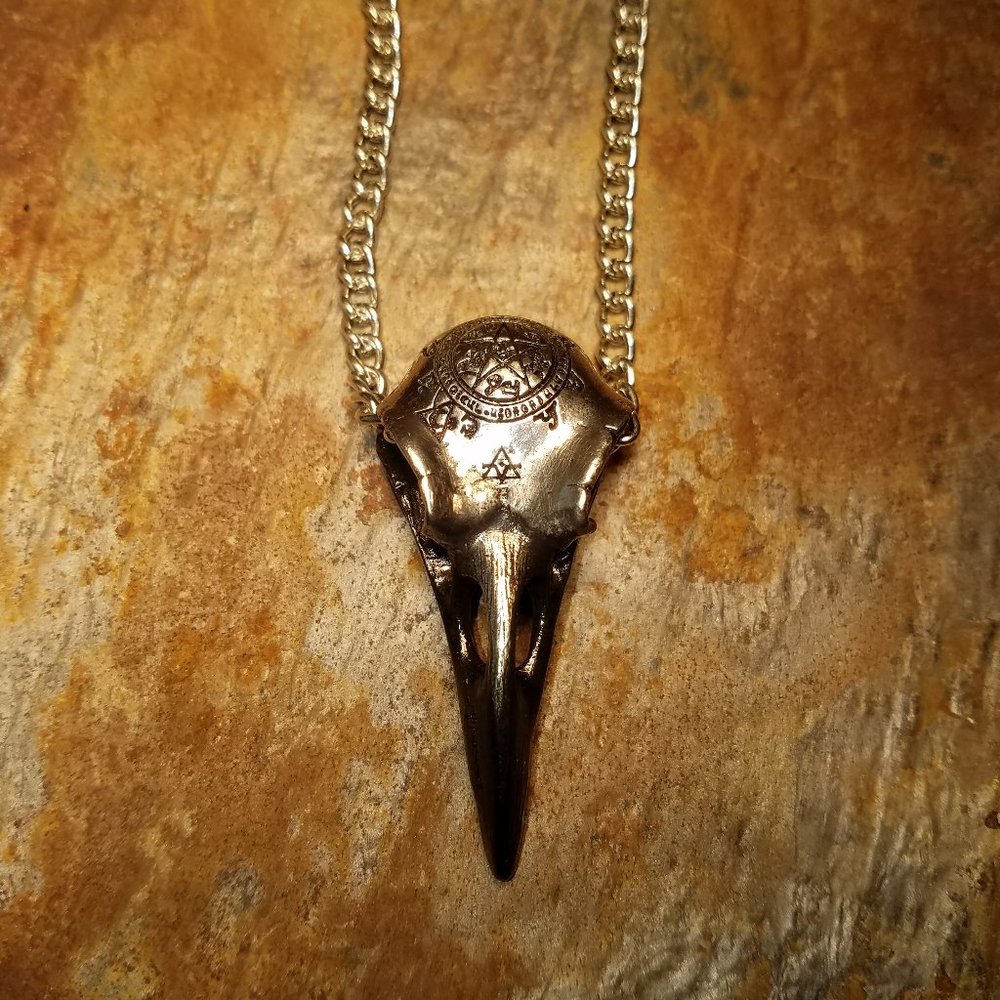 Pewter Necklace with chain.